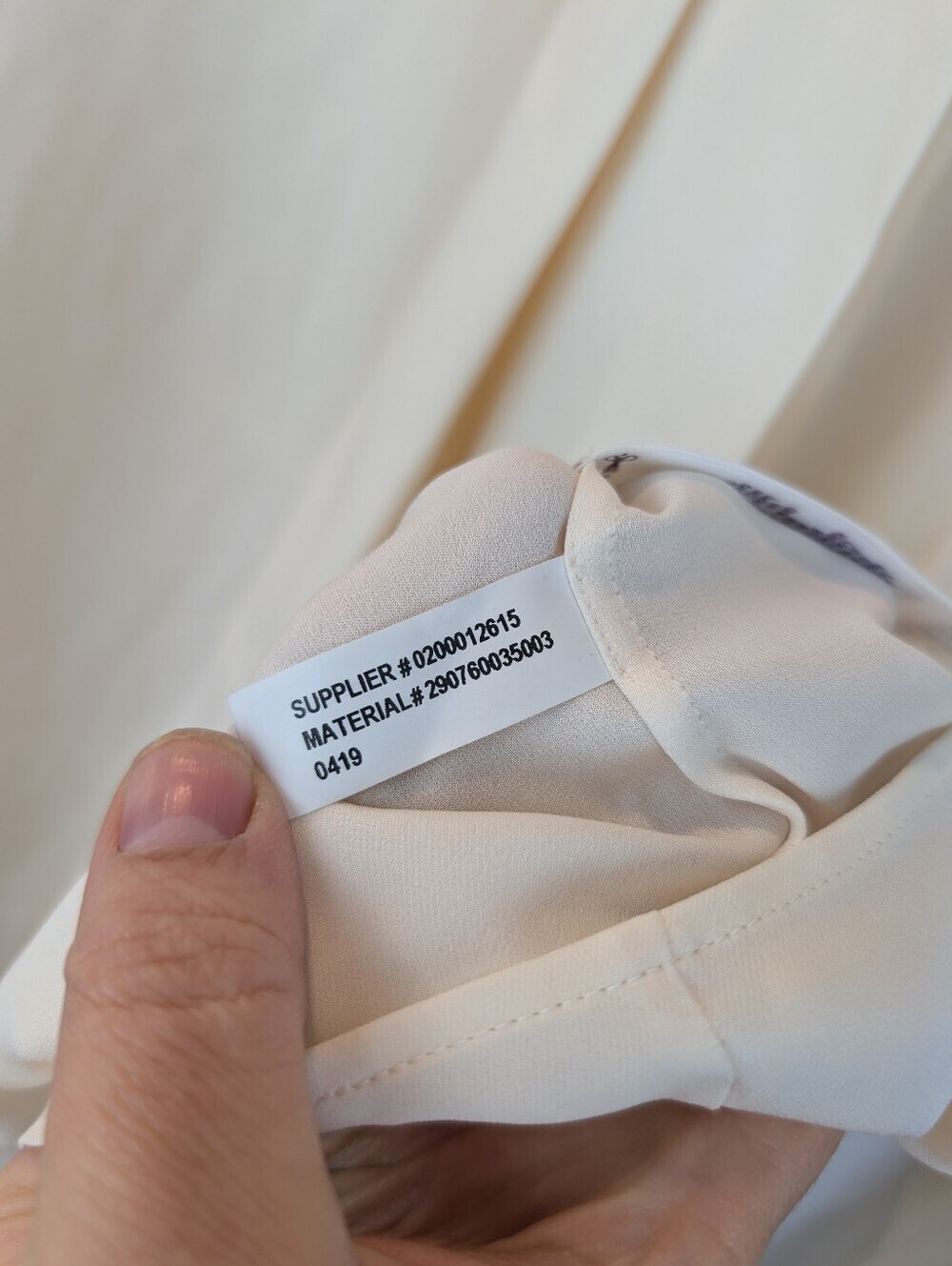 Ralph Lauren Purple Label 100% Silk Blouse Shirt Cream Italian 8 new no tags - Picture 8 of 12